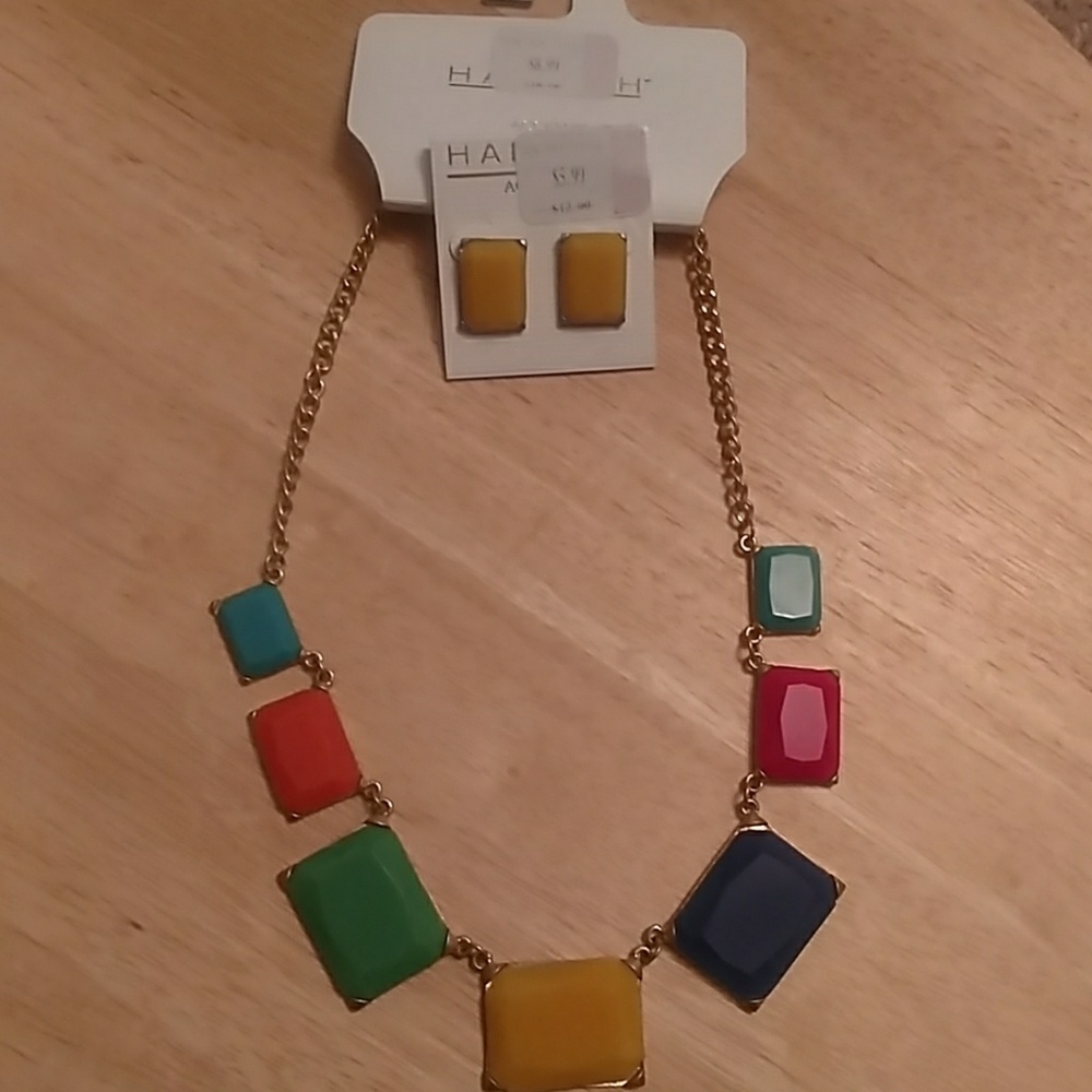 Necklace and earrings